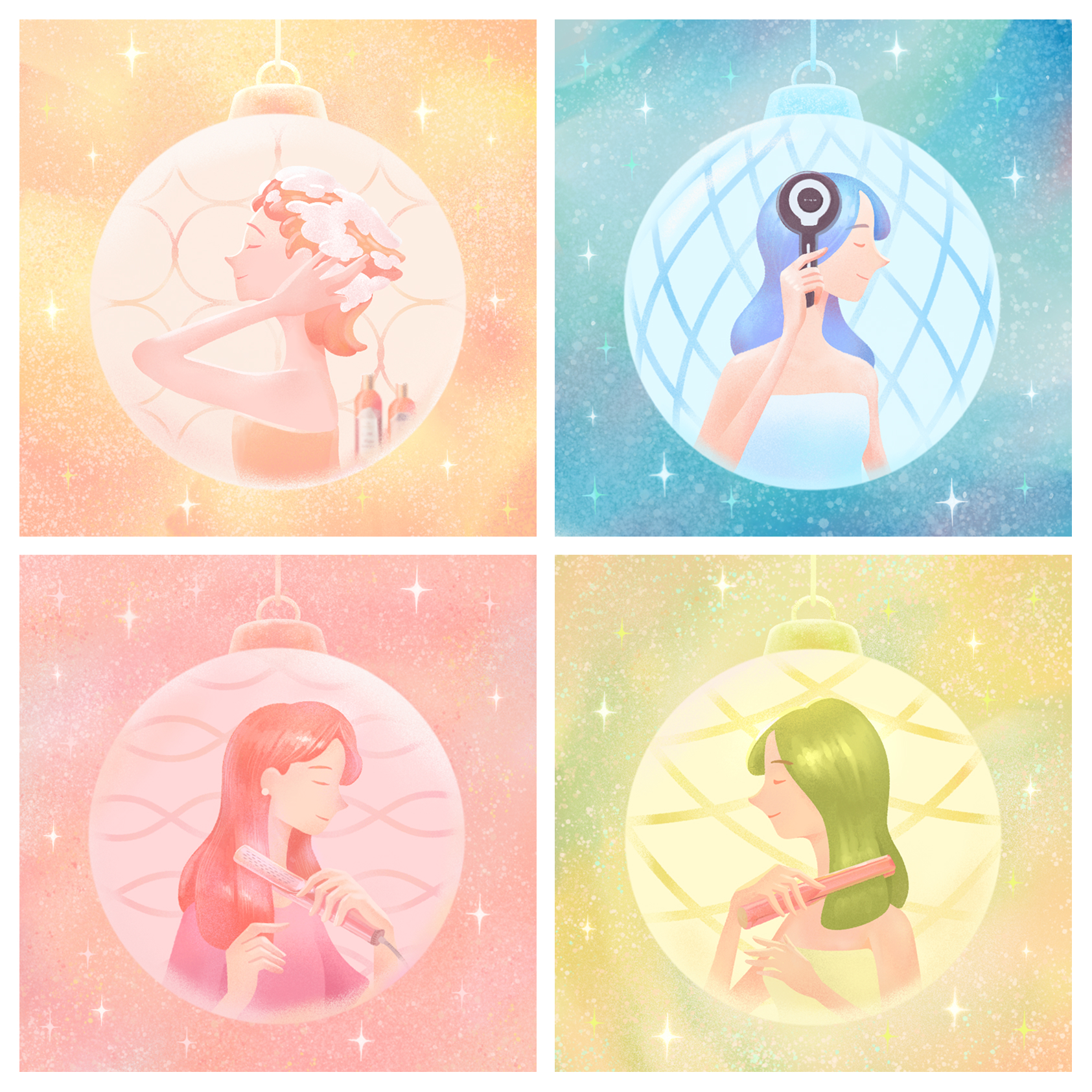 『ME  MAGAZINE』冬号　WEBページ用イラスト